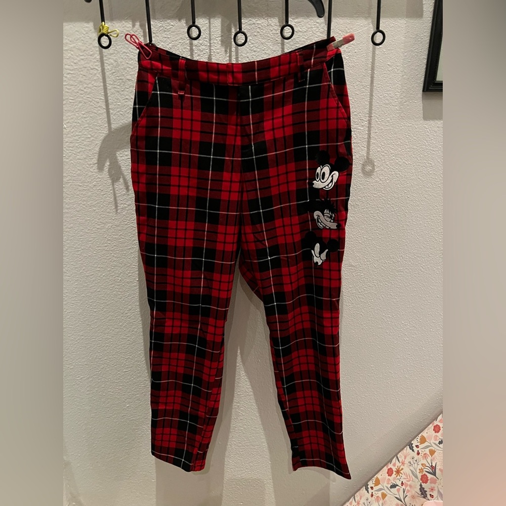 Size large Disney plaid pants